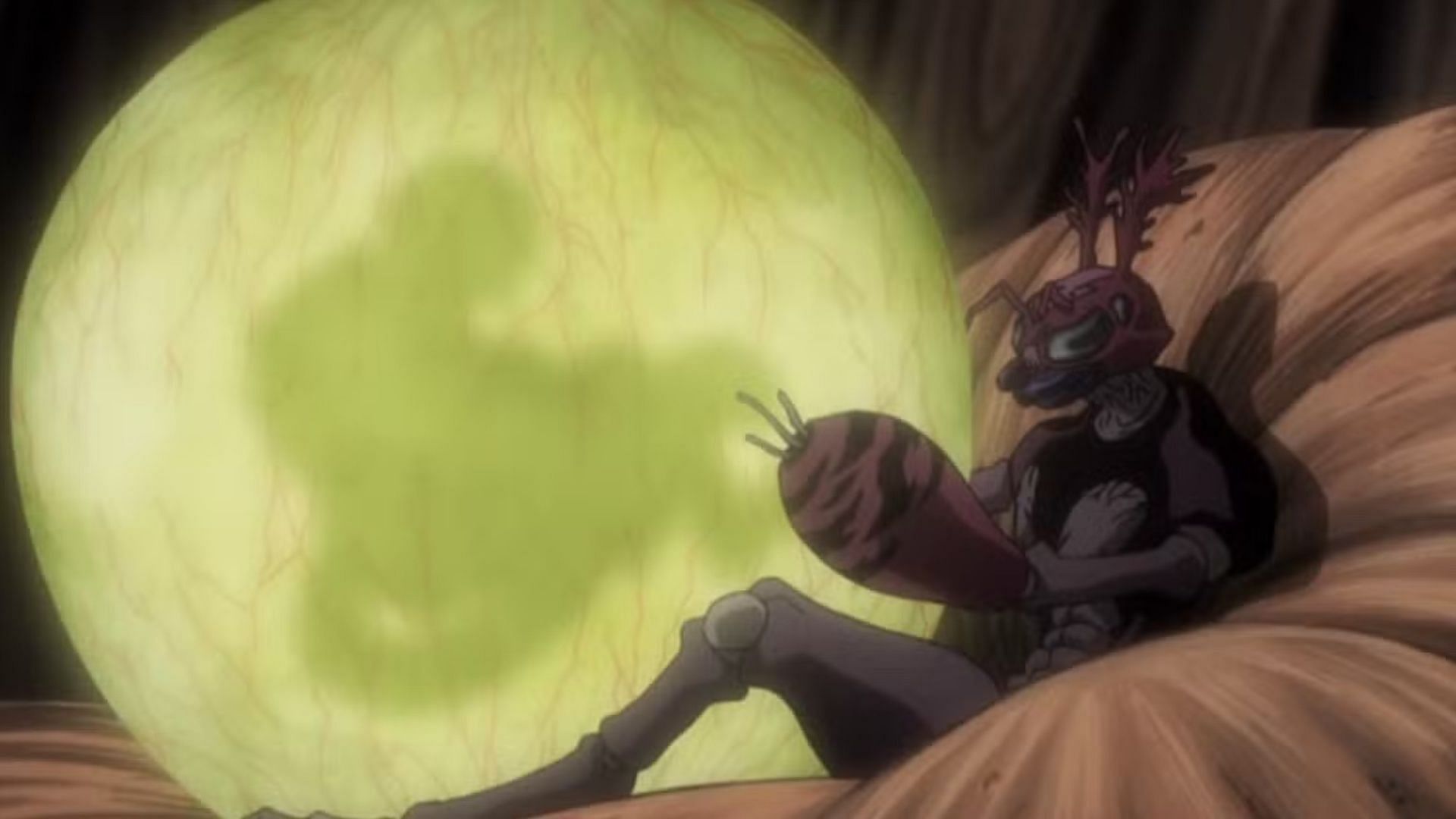 Ant Queen and Meruem as seen in one of the overhyped anime moments (Image via MAPPA)